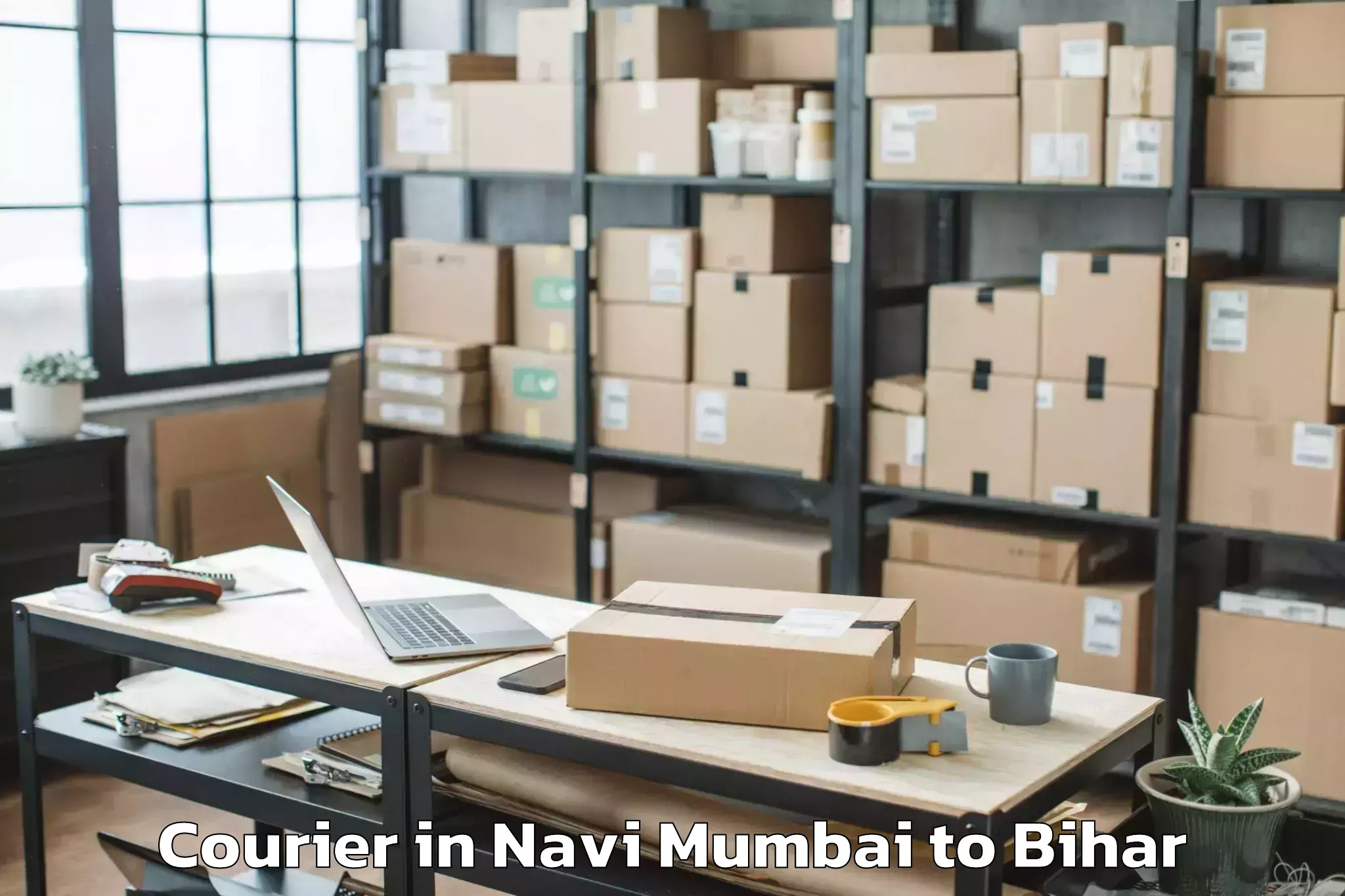 Navi Mumbai to Madhipura Courier Booking